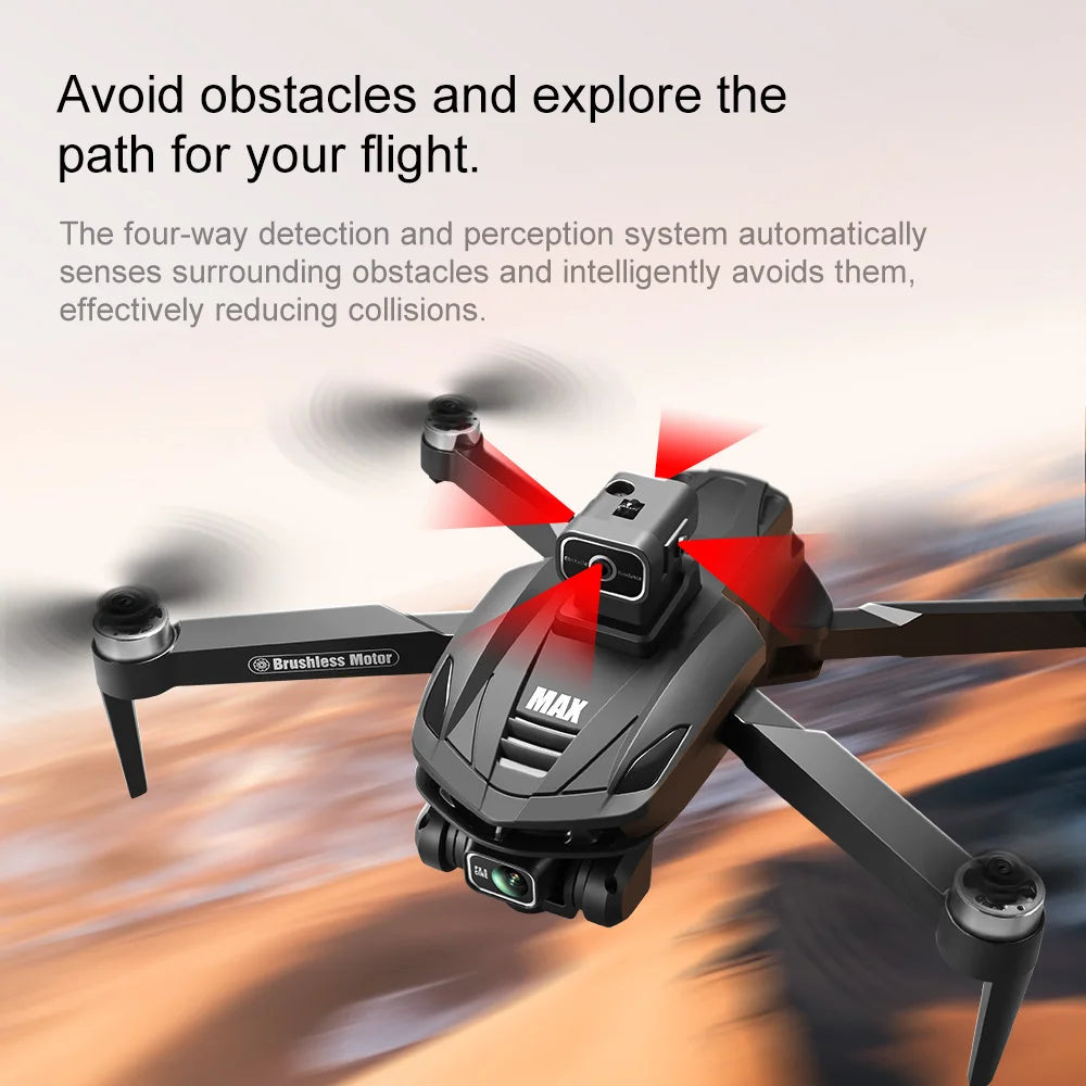 V168 MAX GPS Drone Professional 8K Camera Aerial FPV Brushless Avoiding Obstacle with Large Screen Remote Control Folding Drones