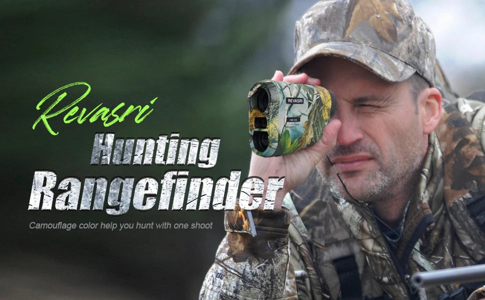 REVASRI Laser Rangefinder 1000M Hunting Range Finder with Rechargeable Battery Outdoor Target Acquisition Technology Monocular
