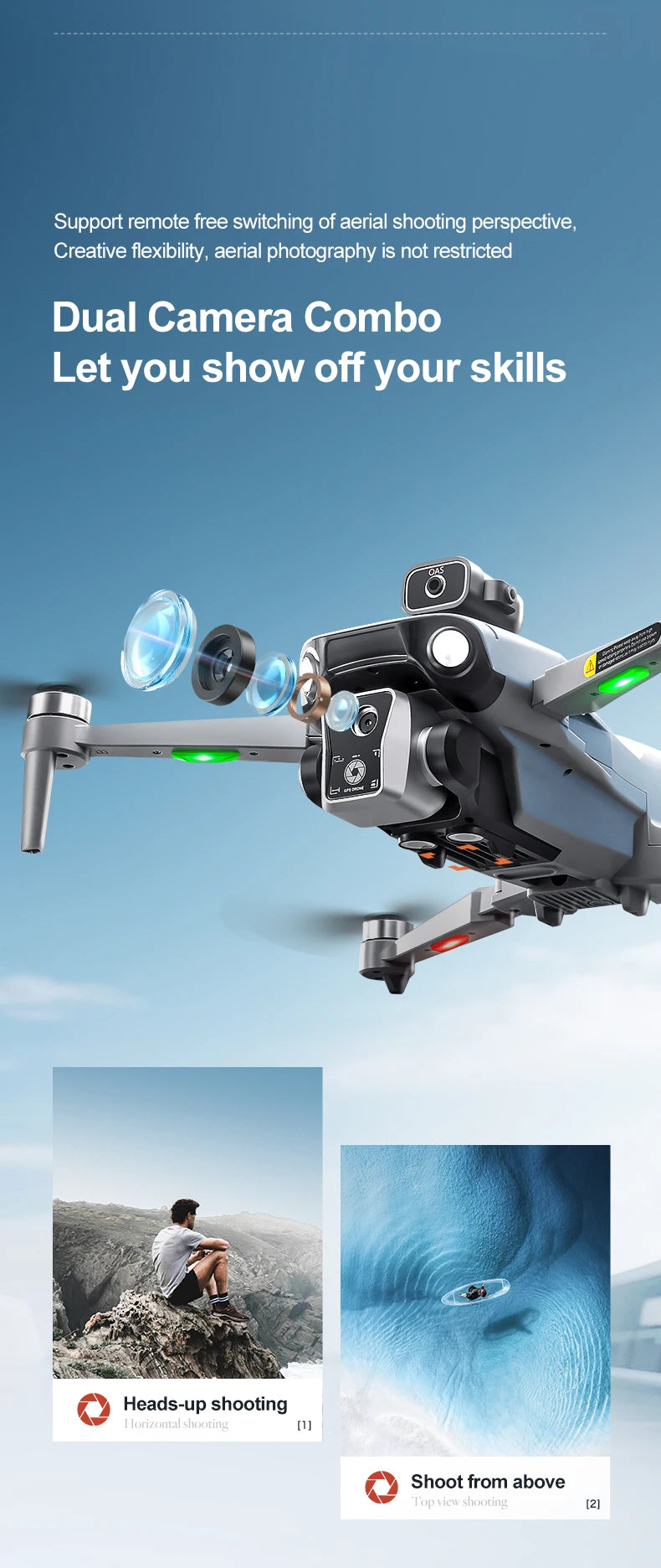 2025 K19 MAX Drone GPS Return With Screen Aerial Photography Aircraft Brushless Airdrop Remote Control Aircraft Quadcopter Toy