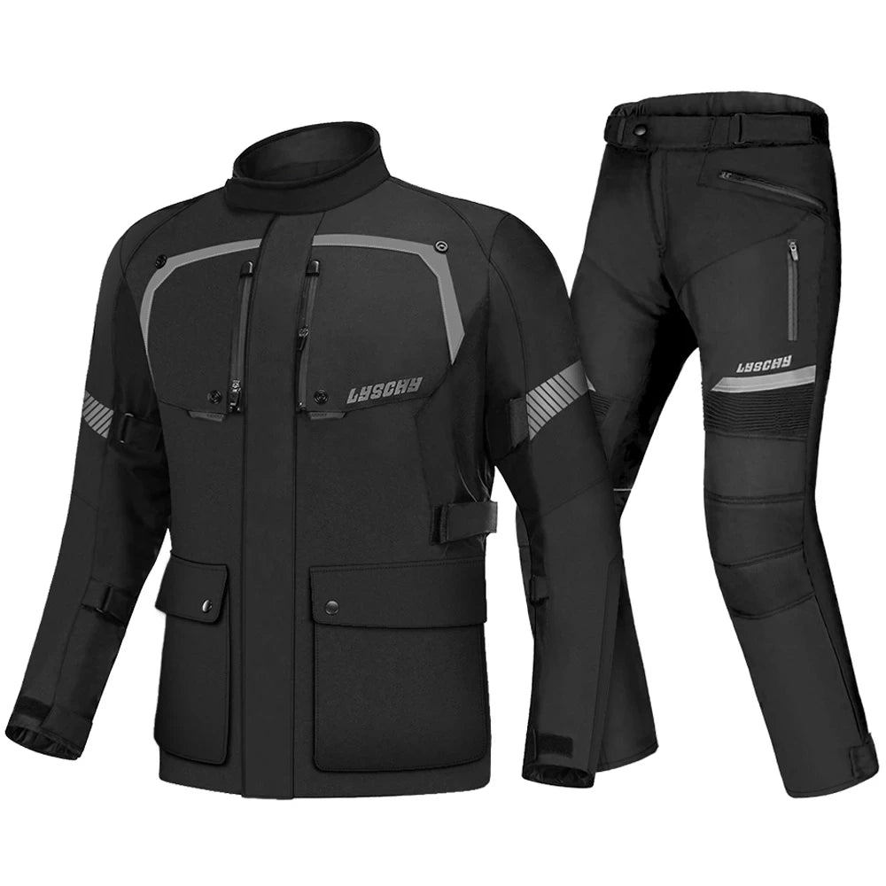 Motorcycle Jacket Motocross Jacket Pants Suit Waterproof Moto Jacket Racing Motorbike Jacket Riding Protection Men Women