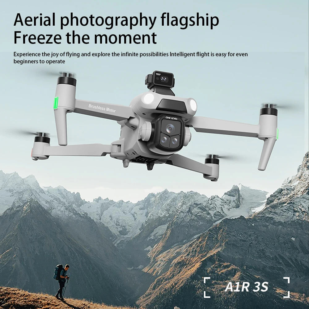 A1R 3S Original 8K Drone 4K Professional 5G GPS 360° Laser obstacle avoidance Brushless Foldable Quadcopter RC Distance 3KM Dron