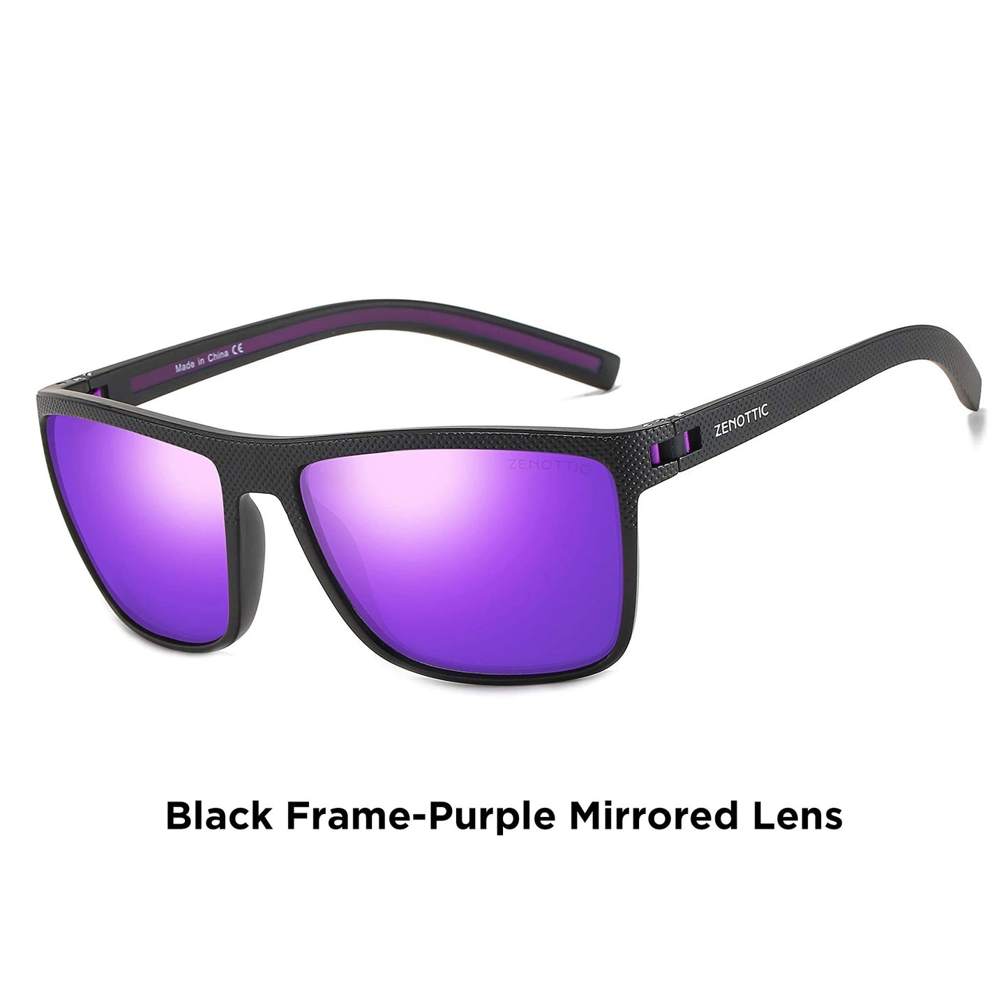 ZENOTTIC Retro Square Polarized Prescription Sunglasses Fashion Lightweight TR90 Progressive Optical Sun Glasses for Women Men
