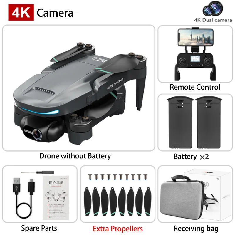 L200 PRO MAX Drone GPS 8K Professional 2-Axis PTZ HD Dual Camera 5G WIFI FPV 360° Laser Obstacle Avoidance Brushless Motor Dron