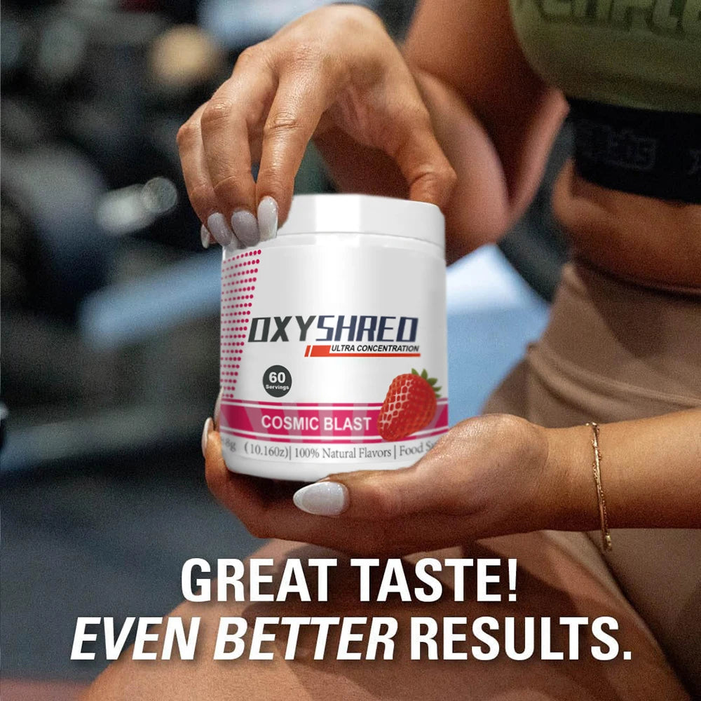 Oxyshred Sport Pre Workout Powder Support Energy - Cosmic Blast - Oxyshred Fat Burner Ultra Concentration Pre Workout Supplement