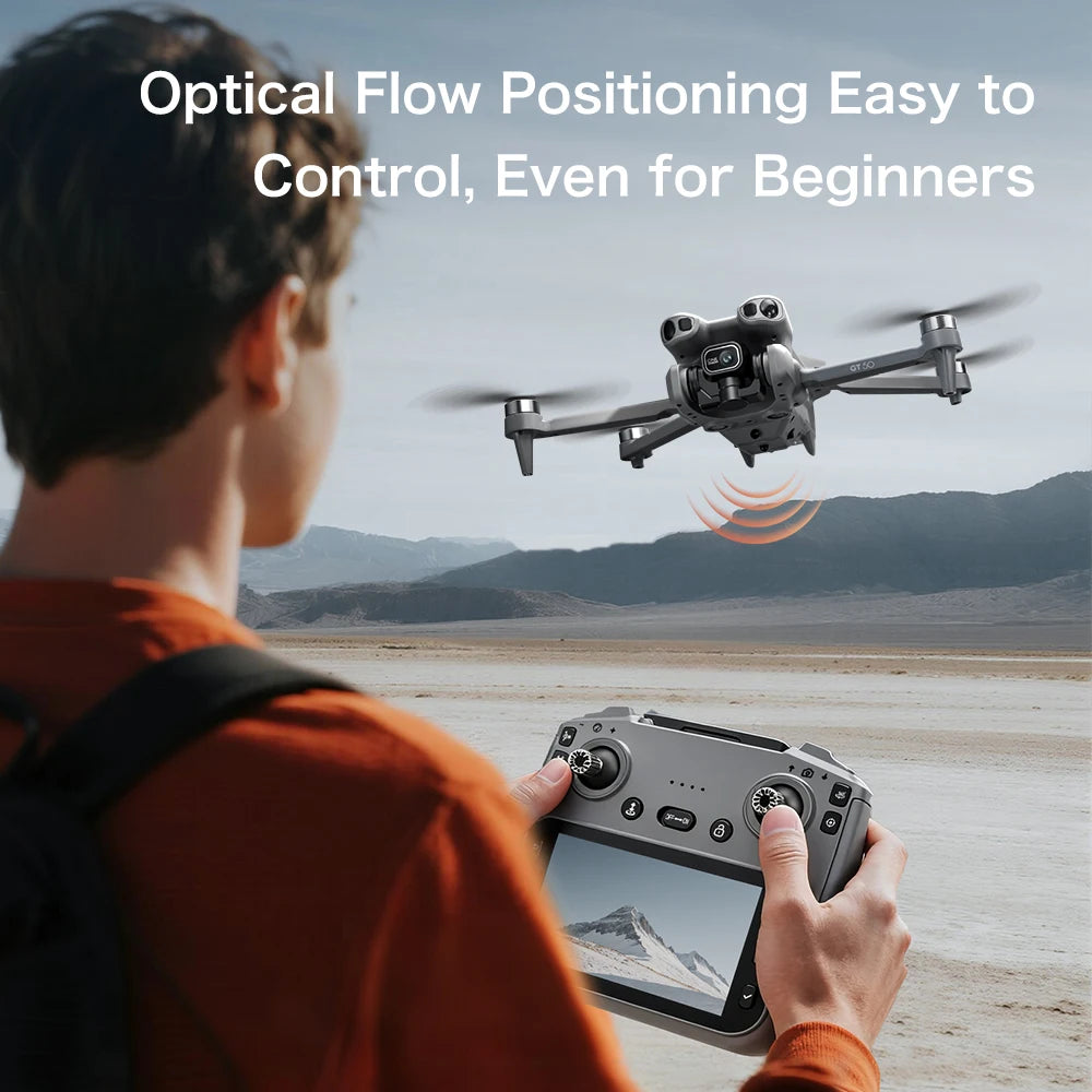 Original GT50 Drone Dual Camera 5G 8K Aerial Aircraft Obstacle Avoidance UAV Fixed GPS Remote Control  Foldable Quadcopter Gifts