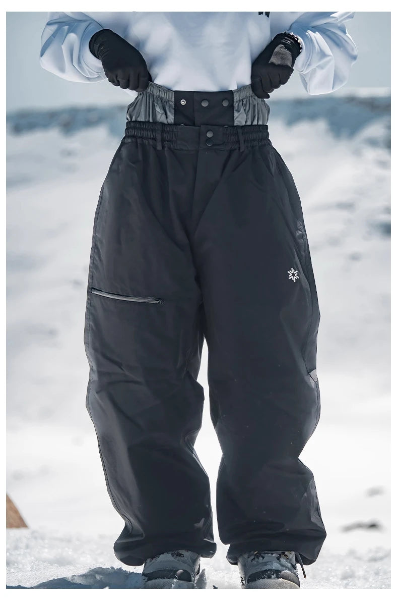 John Snow 2025 3L Ski Jacket & Pants Set Waterproof Snowboard Suit Thermal Winter Sports Gear with Fleece Lining for Men & Women
