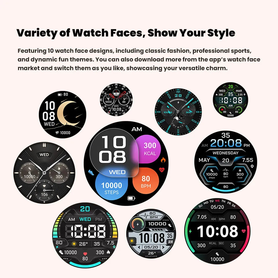 New Outdoor 1000mAh Battery Men Adult Smart Watch GPS Compass Altimeter 10ATM Waterproof Heart Rate BT Call Sport Man Smartwatch