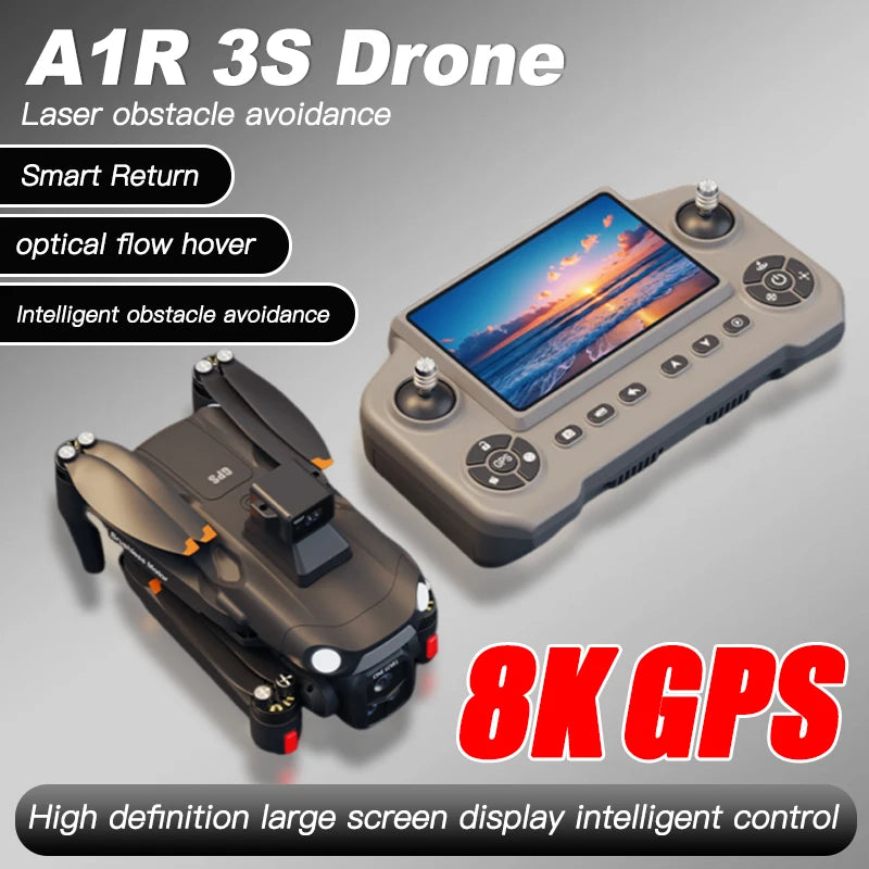 A1R 3S Original 8K Drone 4K Professional 5G GPS 360° Laser obstacle avoidance Brushless Foldable Quadcopter RC Distance 3KM Dron