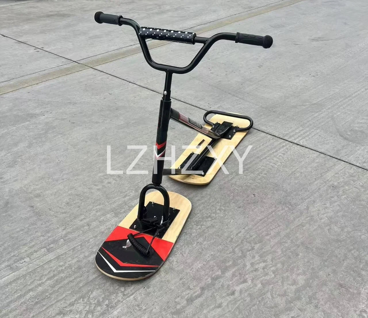 Adult Ski Carts Thickened Wear-resistant Aluminum Skis Freestyle Skis Grass Skis Snowboards Orienteering Wood Color
