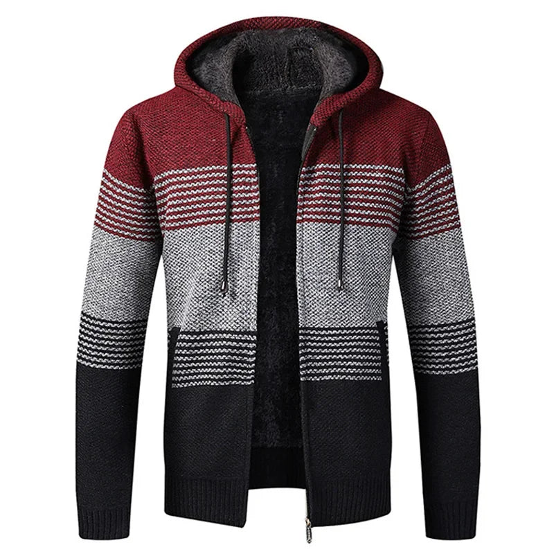 LEGIBLE 2025 Men's Sweaters Autumn Winter Wool Zipper Cardigan Sweaters Man Casual Knitwear Sweatercoat Male