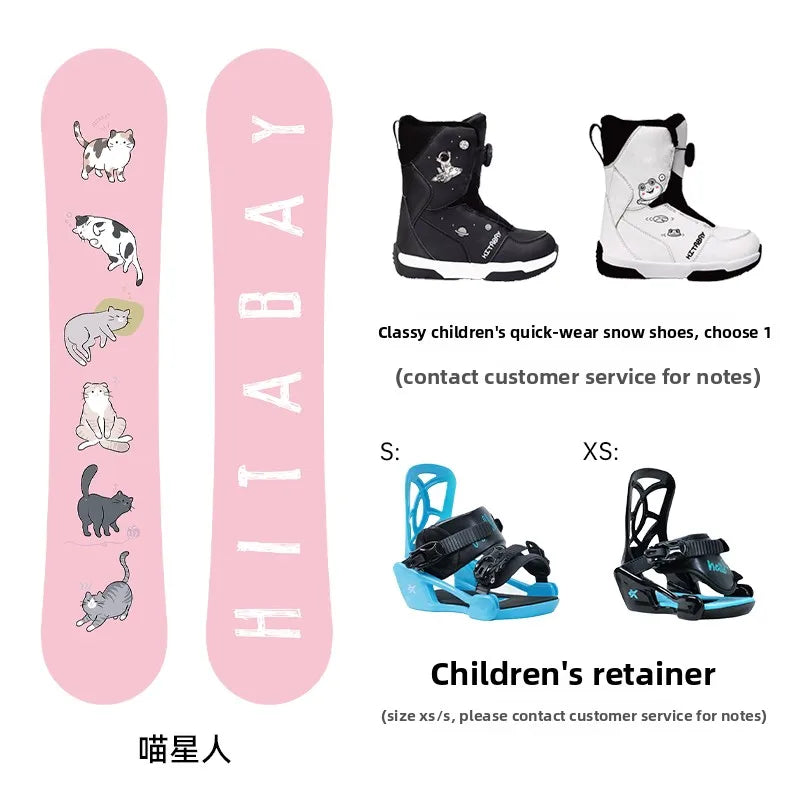 Children's Snowboard Set Baby Snowboard Boys and Girls Snowboard New Ski Equipment
