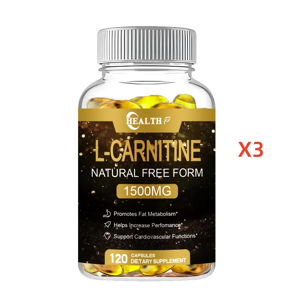 L-Carnitine 1,500 mg High Potency Supports Natural Energy Production, Sports Nutrition, Supports Memory/Focus