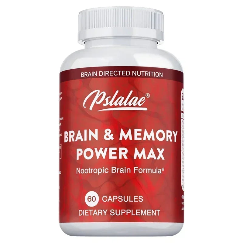 Brain & Memory Power MAX - Enhances Memory, Focus & Clarity Supports Cognitive Function Supplement