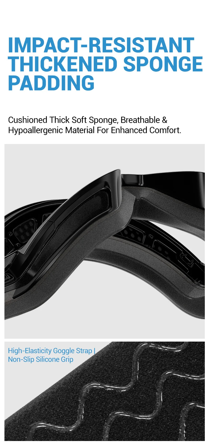 KAPVOE Ski goggles Anti-fog Skiing goggles Photochromic Outdoor Sports Magnetic Glasses Winter Snowboard Snowmobile Equipment