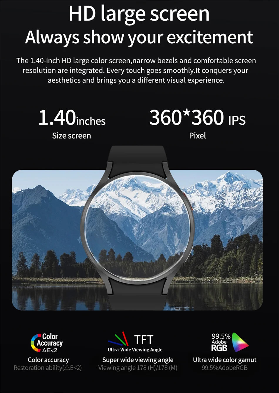 2025 New Bluetooth Call Smart Watch 6 Classic Men AMOLED HD Screen AI Voice Assistant Bluetooth Call NFC GPS Smartwatch Women