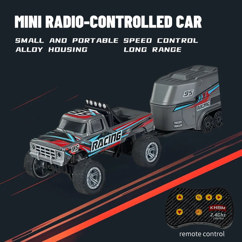 New RC Car MINI Alloy 1/64 Remote Control Car Convenient to Carry 60 Minutes of Work Time Children's Gifts Electronic Toys