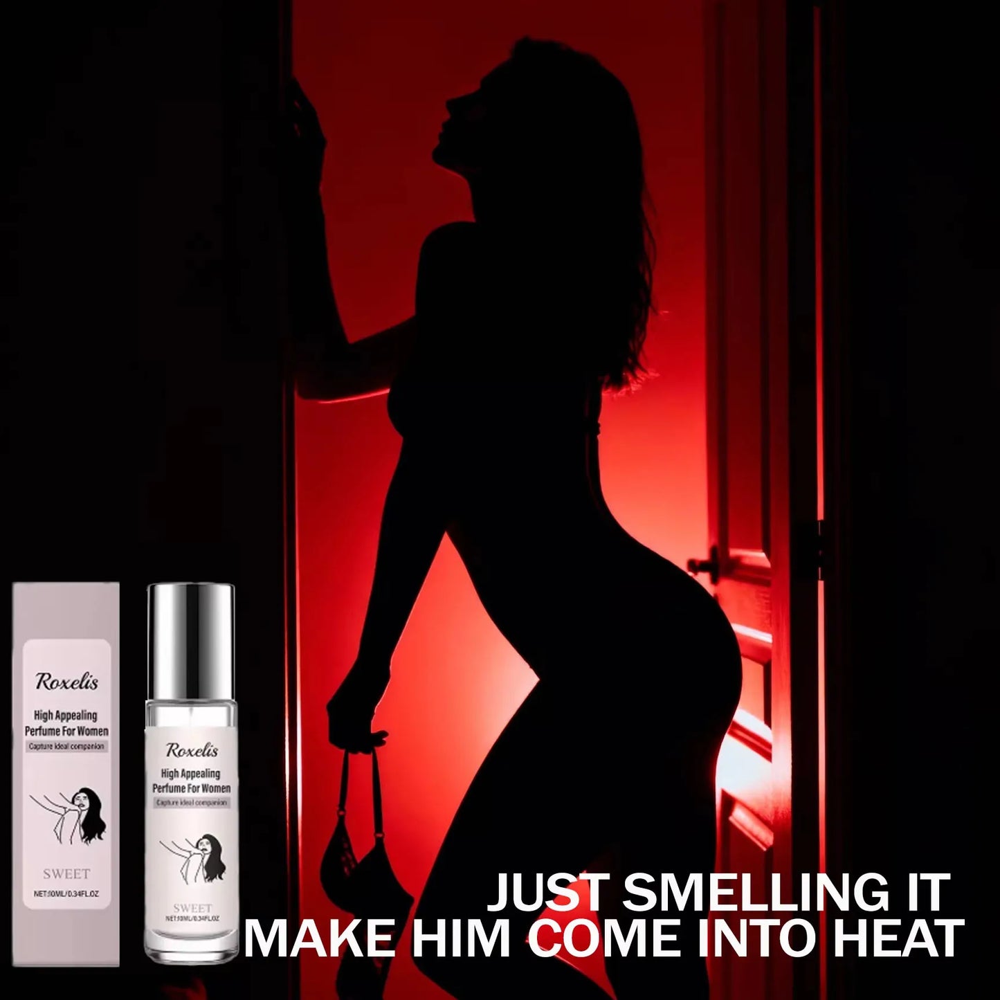 Female Lasting Pheromone Essential Oil Spray, enhances female charm, boosts attraction to partner, boosts female self-confidence