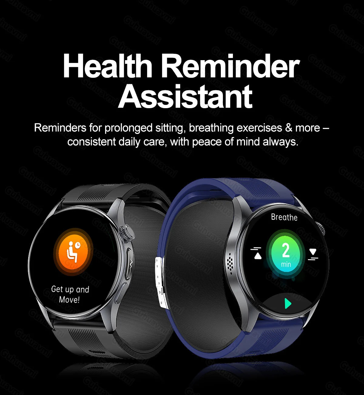 Smartwatch  AMOLED Screen Call ECG Sport Watchs Air pump Measurement BP Micro physical examination AI dial Smart Watch Men Women