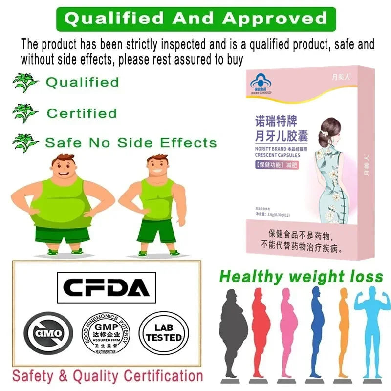 Weight Loss capsule Fat Burning Cellulite Slimming Products for Men & Women Herbal Extract Diet pills Detox Decreased Appetite