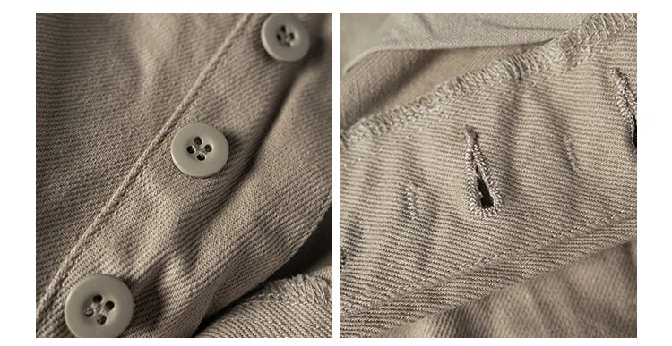 Non Stock French Army M-52 Chino Pants Men's Double Pleated Twill Casual Trousers Straight Leg