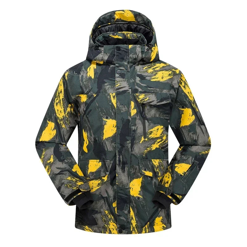 High Quality Men's Winter Waterproof Snowboard Jacket Pants Set Male Breathable Windbreak for Adults Ski Suits
