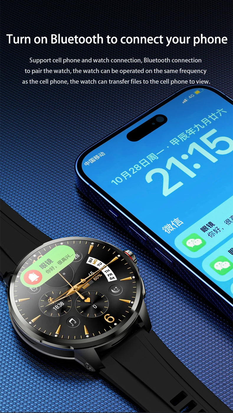 Original H99 Smart Watch Android Watches Amoled Smartwatch With 190° Rotary Camera Google Play Store 1.95inch Amoled Screen
