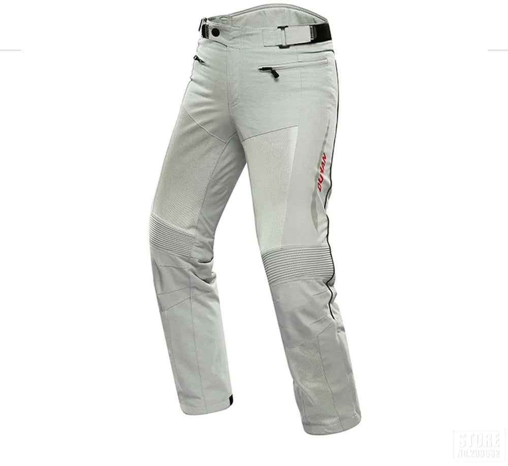 Clearance Motorcycle Riding Pants Men Summer Mesh Breathable Anti Drop Motocross Racing Pants Trousers Knee Protective Gear