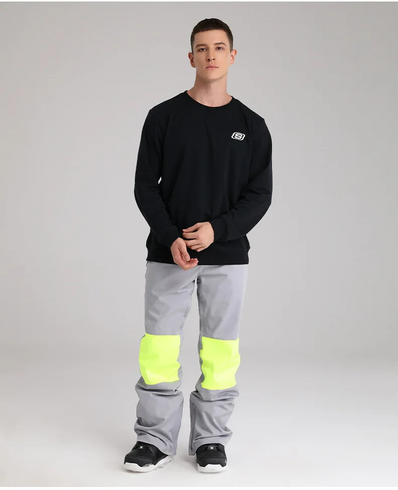 スノーボードウェア 보드복 Slim Fit Ski Pants for Men And Women Waterproof Thermal Stitching Skiwear