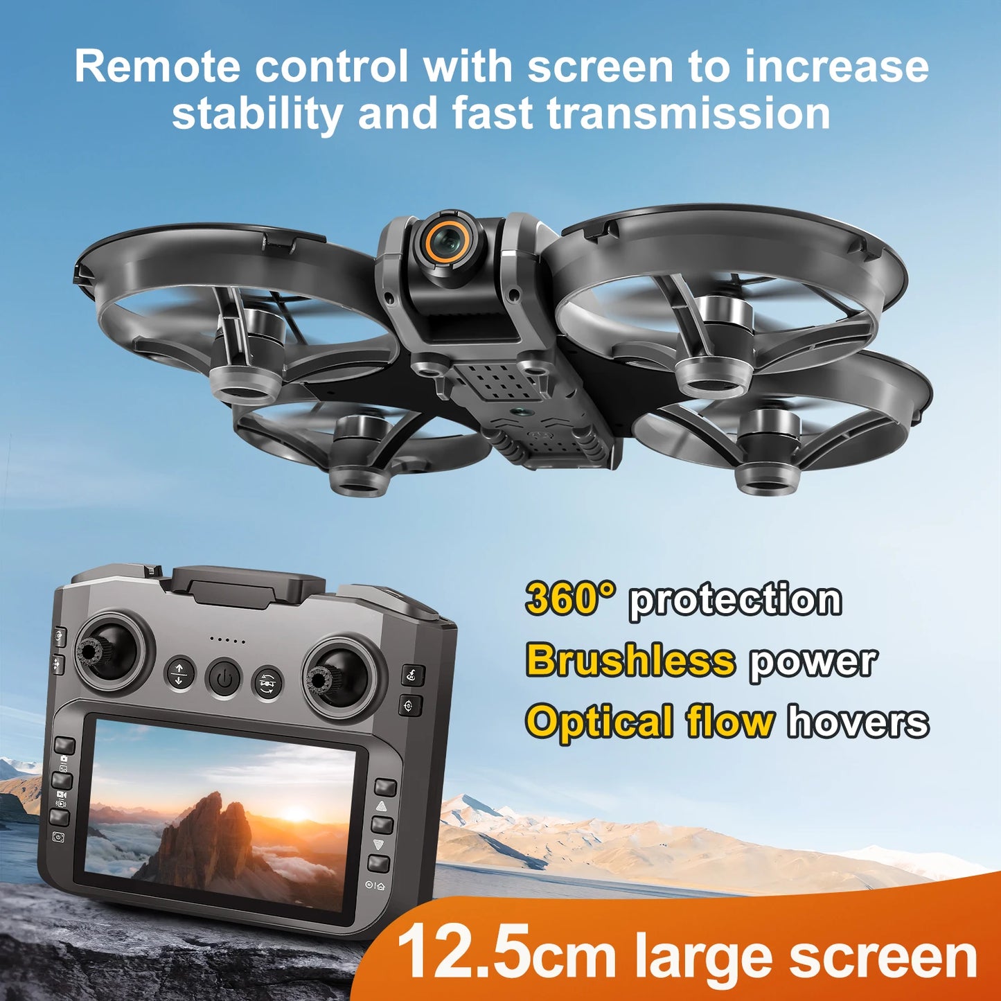 S156 Drone Professional 4K HD Dual ESC Camera FPV WIFI RC Dron Brushless Motor with Optical Flow Positioning Quadcopter Drones