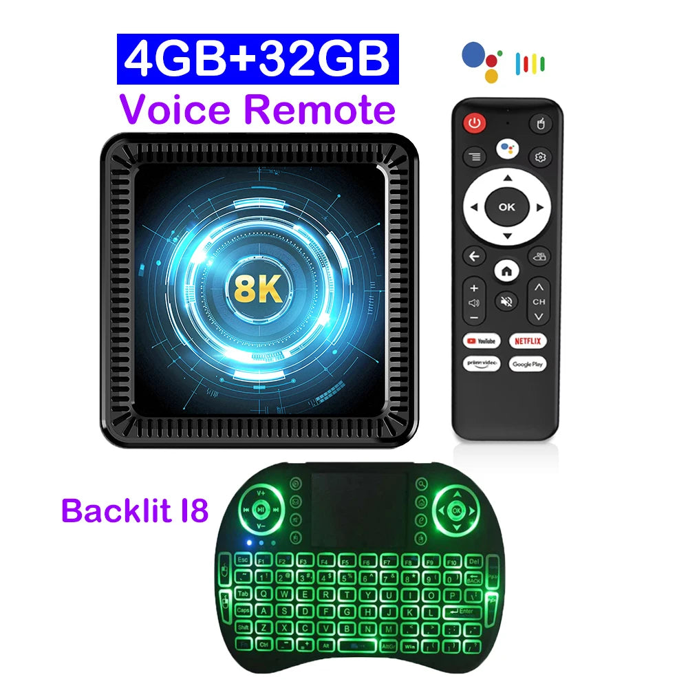 Q19 Smart TV Box Android 16 Allwinner H618 8GB 128GB 256GB Media Player Google Assistant BT6.0 Wifi 5G 8K Very Fast Set Top Box