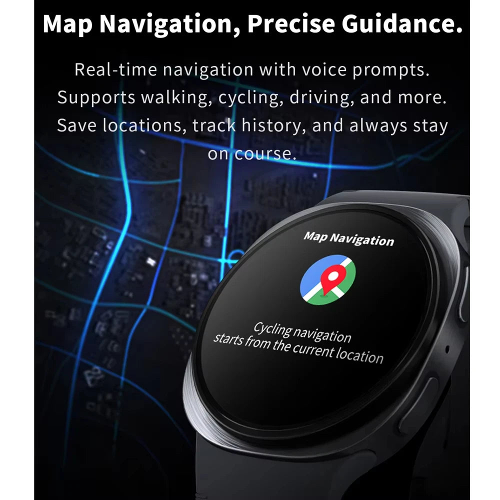 2026 New Galaxywatch Ultra 8 Ladies SmartWatch Compass IP68 waterproof BT Call GPS map navigation Men SmartWatch For Android IOS