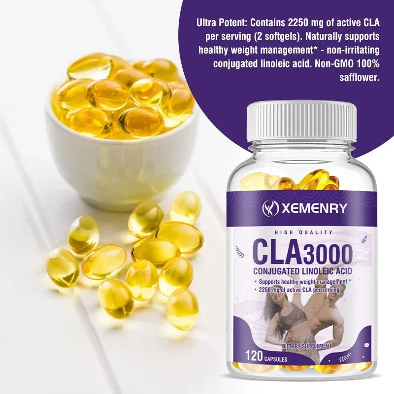 CLA Supplement - Healthy Weight Management, Increase Muscle Mass, Promote Metabolism, Anti-aging, and Maintain Overall Health