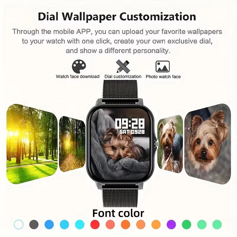 OPPO Hot Selling New Smart Watch For Men Women Newest Sport SmartWatch Faces Bluetooth Call Sports Fitness Phones Android iOS