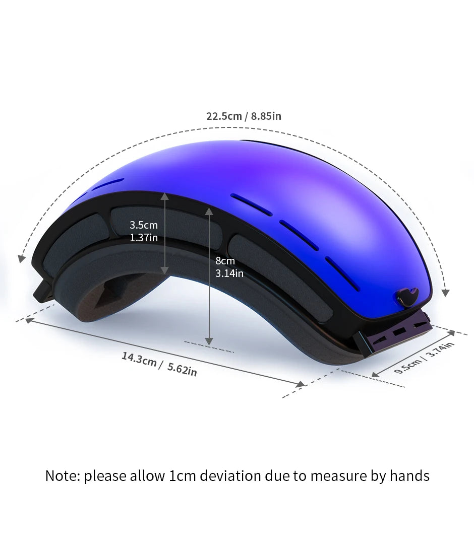 Outdoor Sports Ski Goggles UV400 Protection Ski Mask Male Female Anti-Fog Big Face Snow Glasses Snowboard Skiing Eyewear