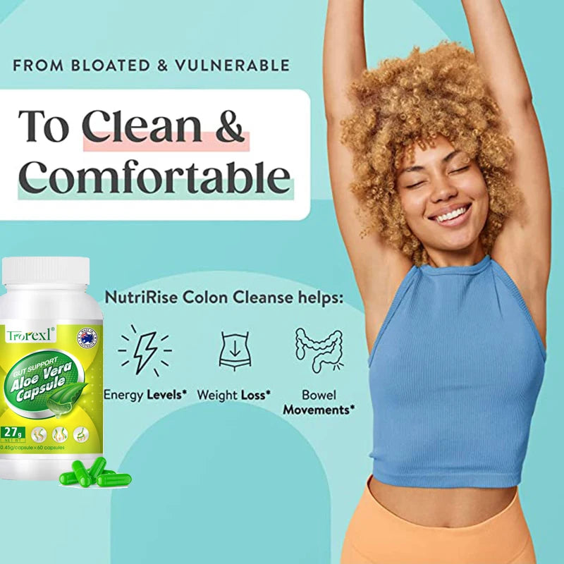 Weight Loss Slimming Products for Men & Women Aloe Vera Appetite Reduction Vegan Capsules