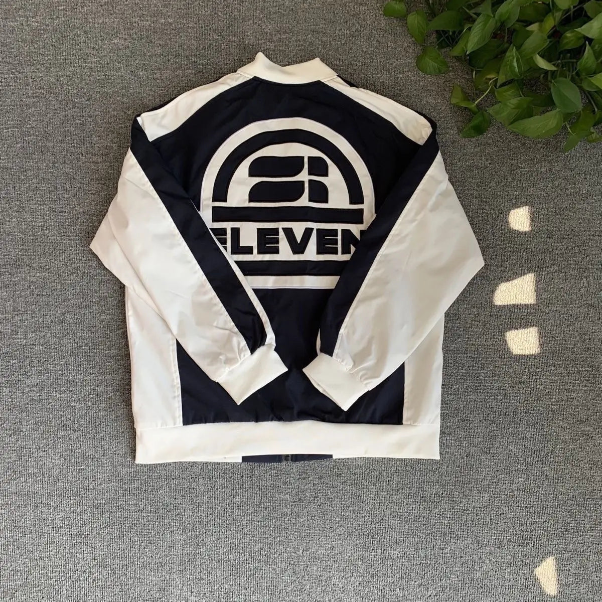 Men's trendy American casual versatile jacket New fashion color matching embroidered jacket Baseball jersey