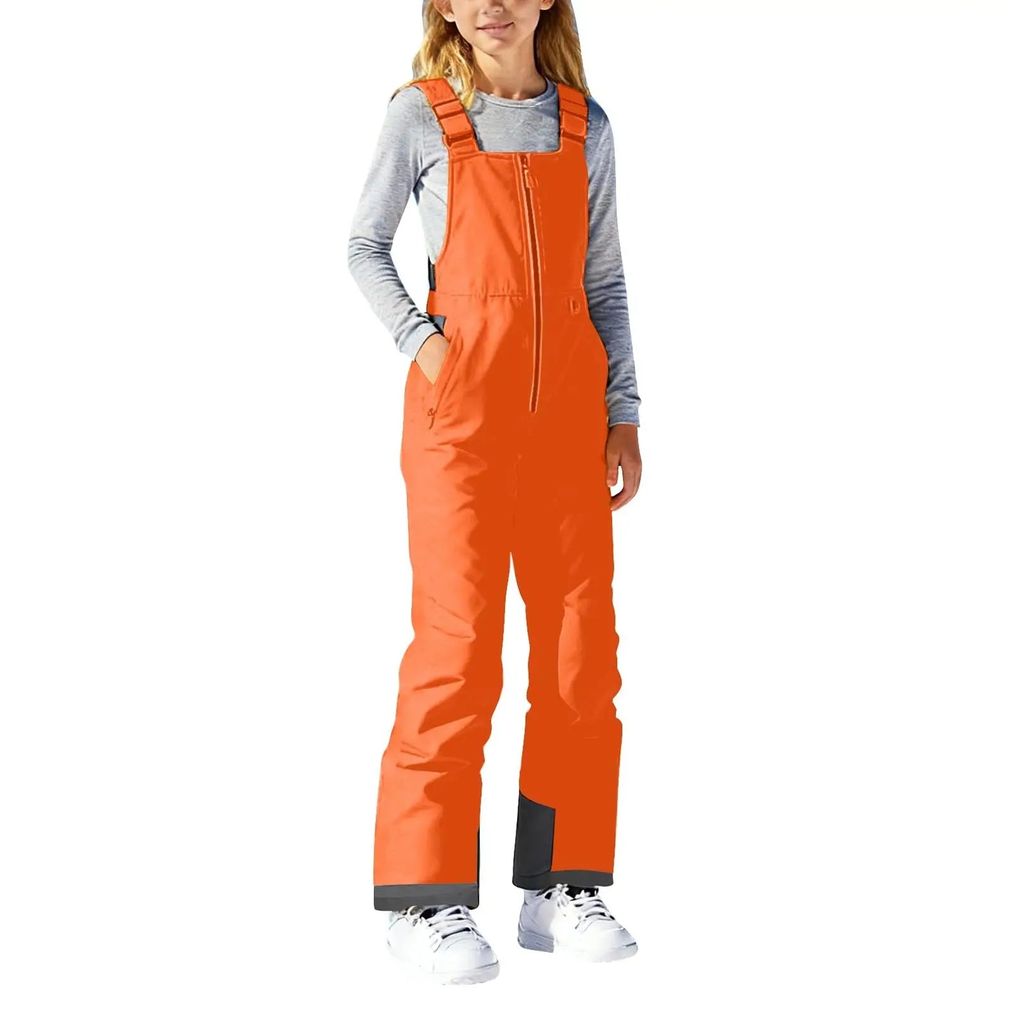 Children's Ski Pants Boys Girls Loose Casual Fashion Comfy Jumpsuit Rompers Pants Mountain Children's Ski Waterproof Snowpants