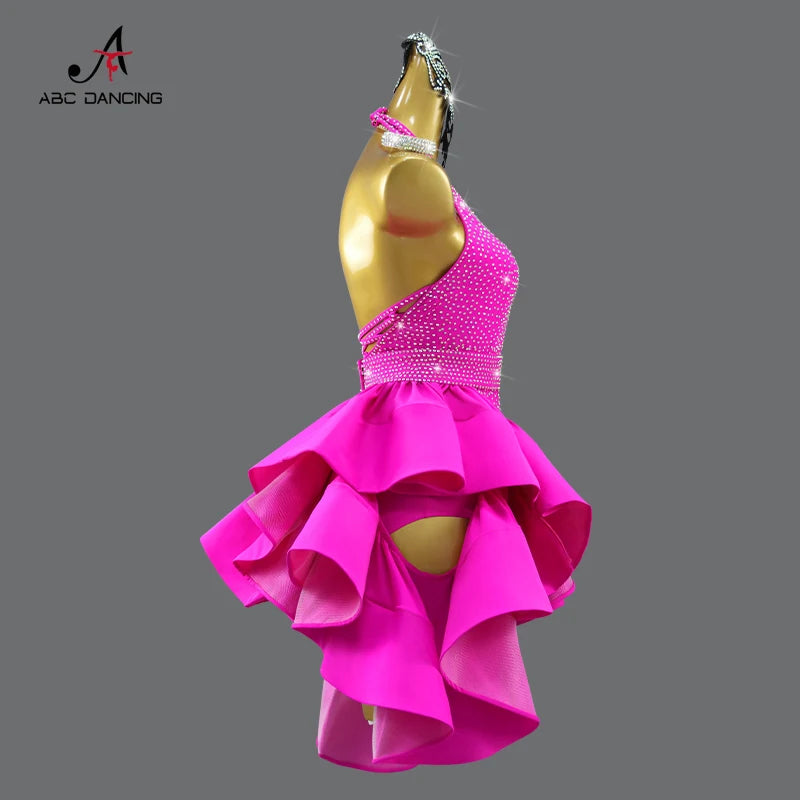 Latin Dance Competition Dresses Dancewear Skirt Womens Top Suit Female Urban Ballroom Girls Sexy New Costume Sport Party Clothes