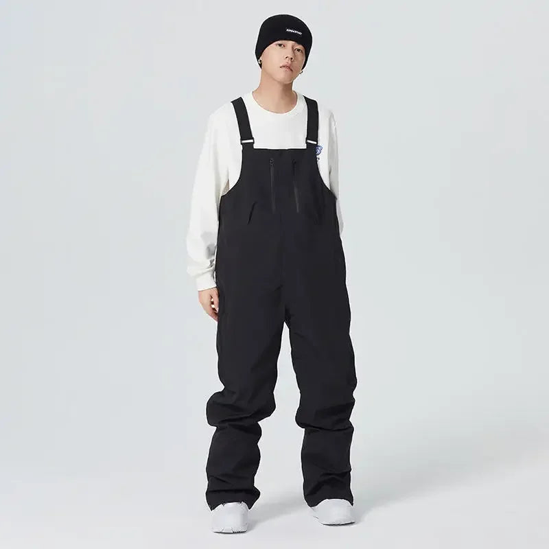 New 2025 Outdoor Winter Ski Pants for Women Men Waterproof Thermal Skiing Overalls Thickened Windproof Snowboard Straps Trousers