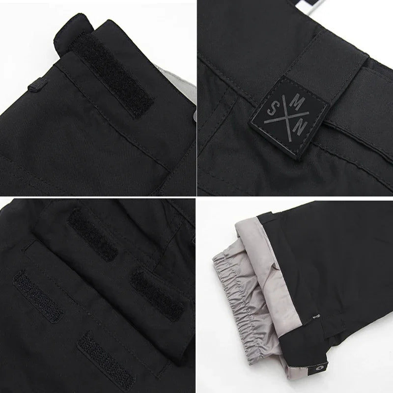 Winter Women Skiing Pants 2025 Outdoor Overalls Waterproof Windproof Snow Trousers Adult Warm Ski Pants Snowboard Sport Clothing
