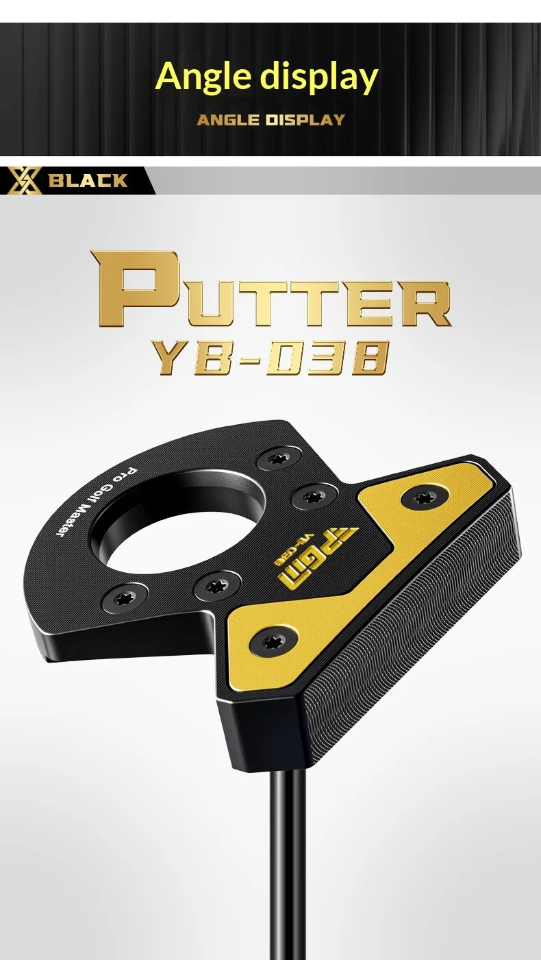 PGM Golf Club Zero Torque Putter Male Female Stable Big Head Forged Aluminum Low Center of Gravity with Ball Picking Aiming Line