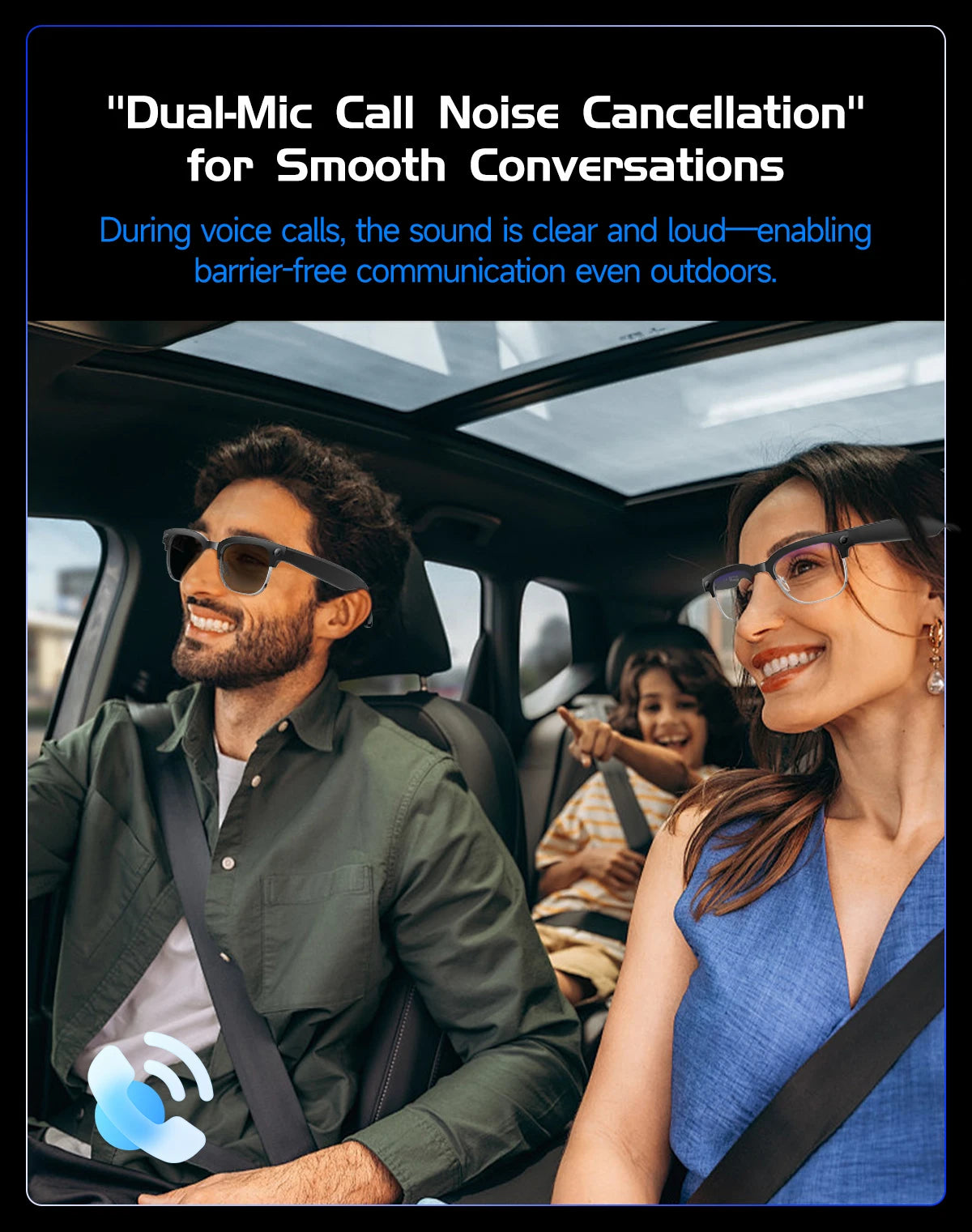 New 4K HD AI Smart Glasses 800w Pixel Multifunctional Camera Ultra Bluetooth Call Voice Assistant Music Player Smart Translation