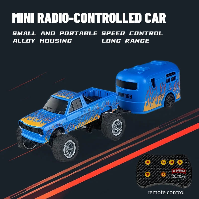 New RC Car MINI Alloy 1/64 Remote Control Car Convenient to Carry 60 Minutes of Work Time Children's Gifts Electronic Toys