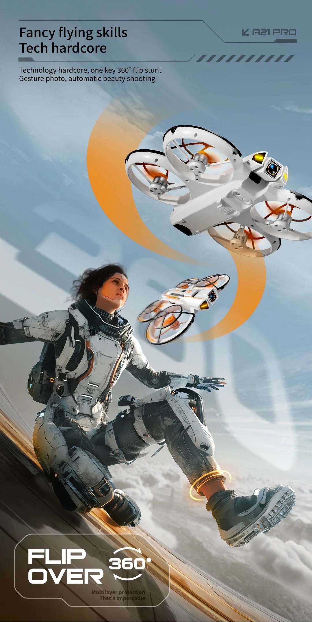 Original A21Pro Mini Drone 8K GPS Professional HD Aerial Photography Remote Control Aircraft 5G HD Camera Quadcopter Toy UAV