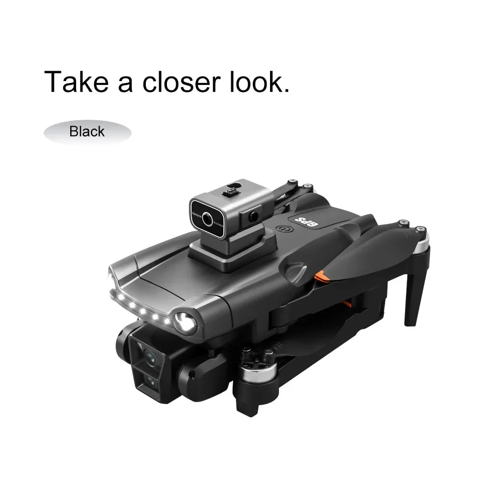 Original V198MAX GPS Drone 8K Professional Camera Aerial FPV Brush Laser Obstacle with Large Screen Remote Control Folding Dron