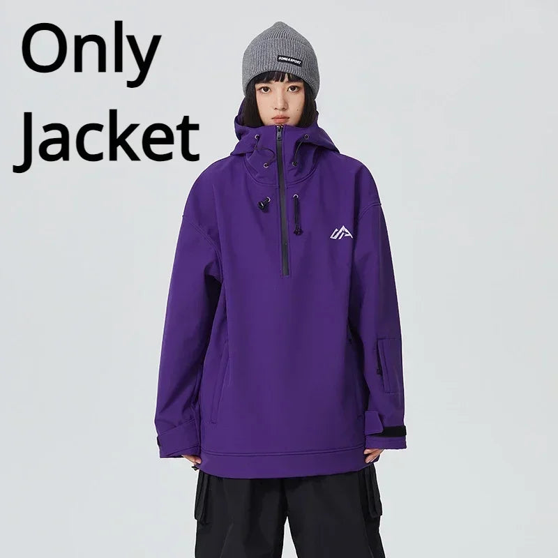 Thermal Ski Jackets 2025 New Winter Woman Outdoor Pro Windproof Sport Skiing Hoodies Man Snowboard Tracksuit Snow Clothing