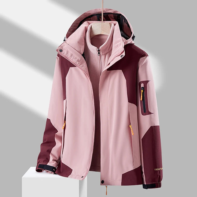 Women Ski Jacket+Pants Winter Warm Windproof Ski Suit Female Snowboard Snow Coat Trousers Outdoor Sports Camping Brand Ovearalls