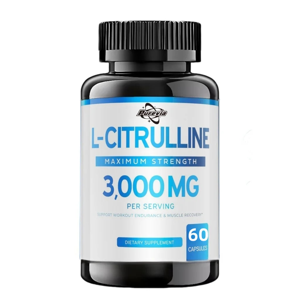 L Citrulline 3000mg Supplement ( Capsules) Support L Arginine & Nitric Oxide Pills - L-citrulline For Men &amp
