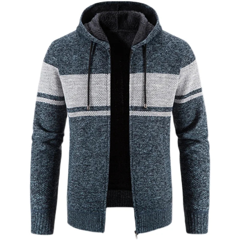 LEGIBLE 2025 Men's Sweaters Autumn Winter Wool Zipper Cardigan Sweaters Man Casual Knitwear Sweatercoat Male