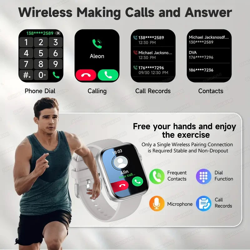 2026 New For iOS Watch Series 11 Smart Watch Ultra HD AMOLED GPS NFC Heart Rate IP68 Waterproof Sport Fitness Call Smartbracelet
